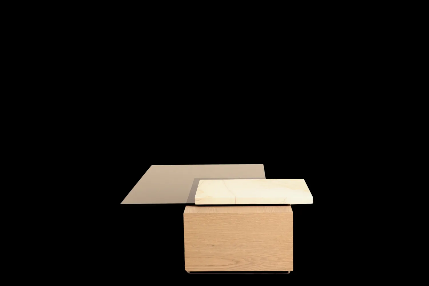 Design Salontafels|Marmeren Salontafels-Gelderland 10050 Palea Salontafel Naturel, Brons, Wit