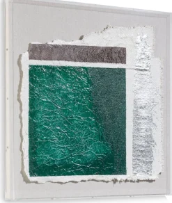 Wanddecoraties-COCO maison Abstract Parchment A Wanddecoratie Groen