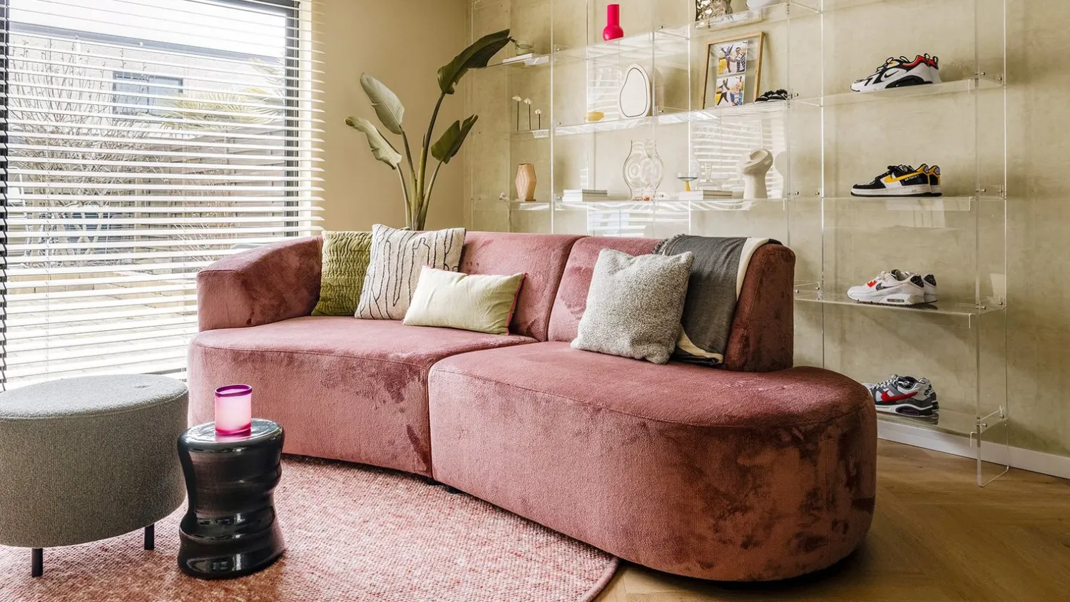 Vakkenkasten|Vakkenkasten-HKLIVING Acrylic 240 Vakkenkast Transparant