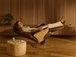 Leren Fauteuils|Relaxfauteuils-Stressless Adam Relaxfauteuil Mist