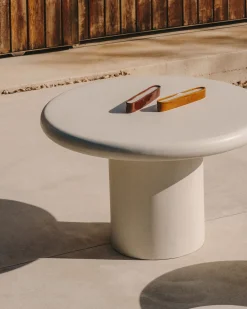 Tuintafels|Ronde Eettafels-Kave Home Addaia Eettafel Wit