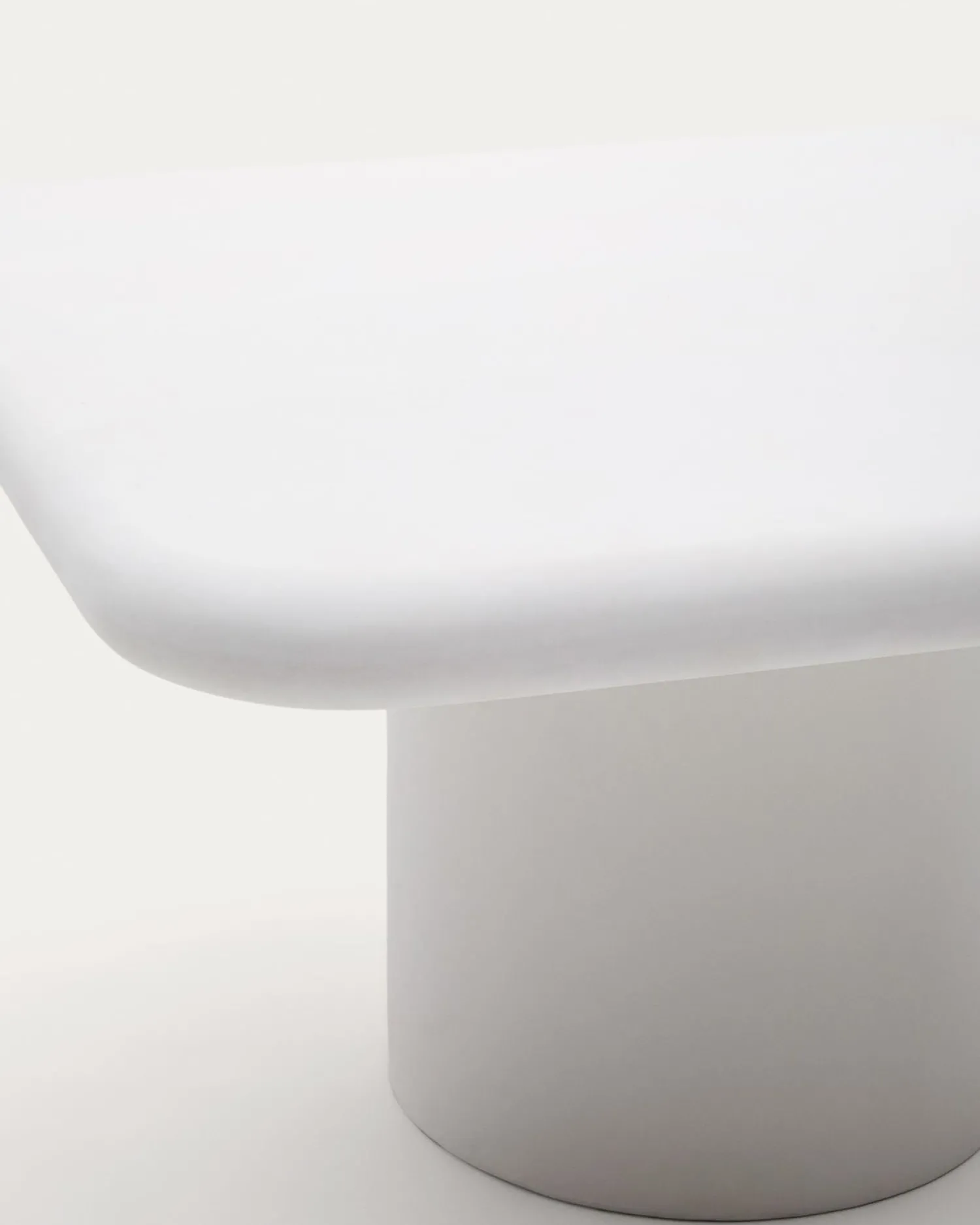 Tuintafels-Kave Home Addaia Vierkante Eettafel Wit