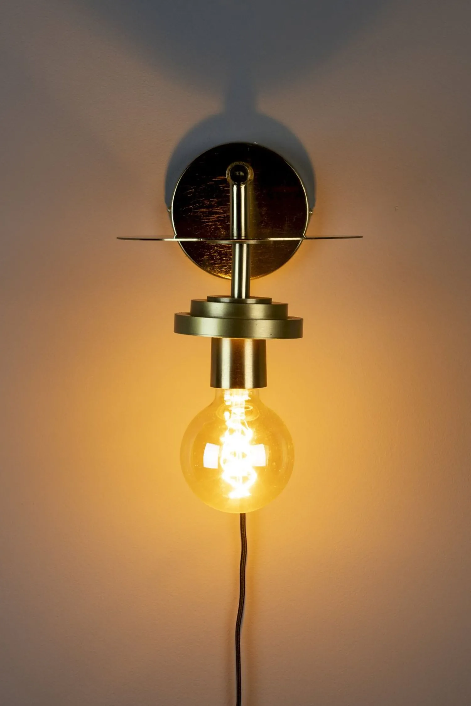 Wandlampen|Wandlampen-Dutchbone Aden Wandlamp Brass