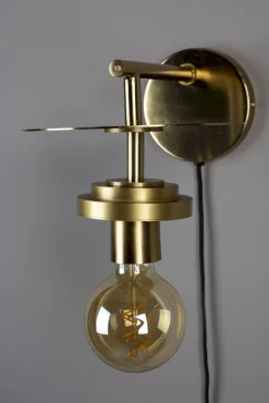 Wandlampen|Wandlampen-Dutchbone Aden Wandlamp Brass
