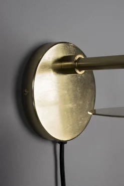 Wandlampen|Wandlampen-Dutchbone Aden Wandlamp Brass