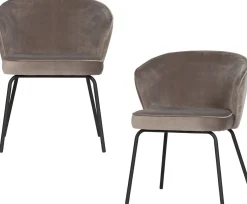 Eetkamerstoelen Zonder Armleuning-WOOOD Admit Eetkamerstoel Khaki