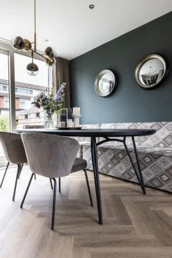Eetkamerstoelen Zonder Armleuning-WOOOD Admit Eetkamerstoel Khaki