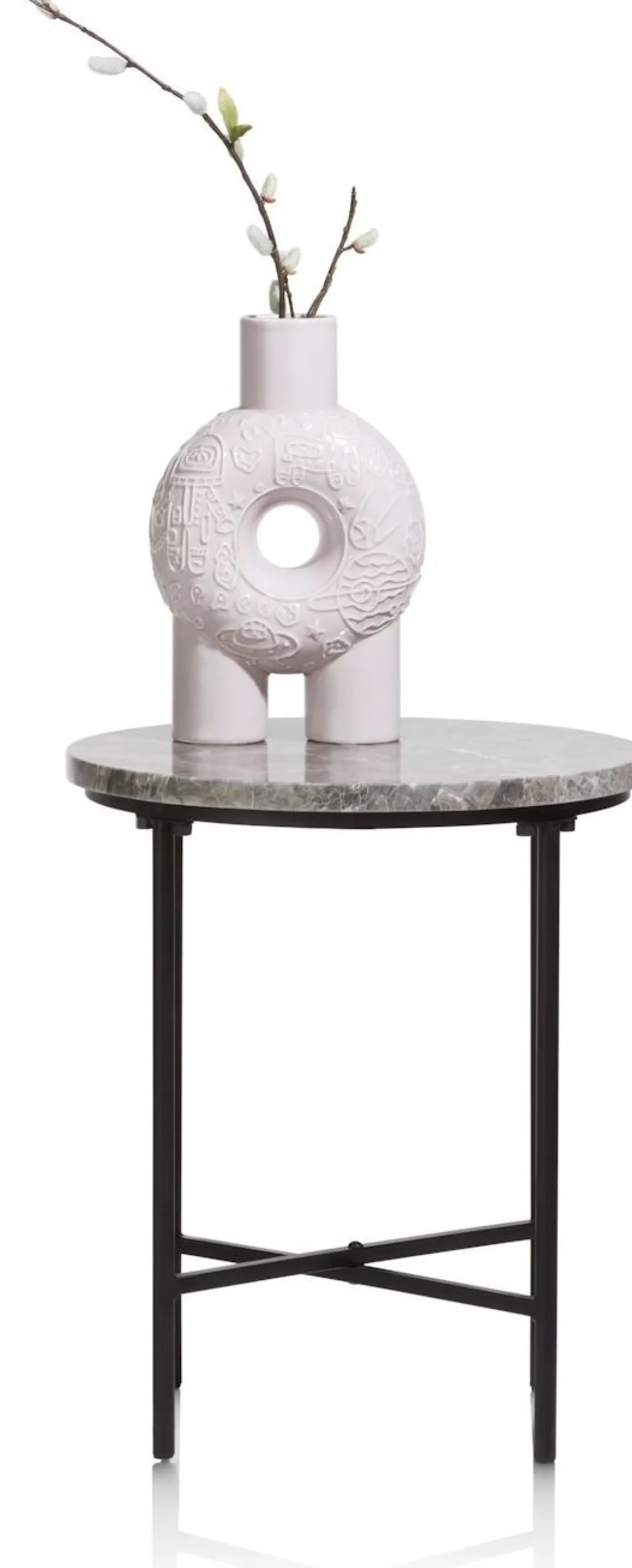 Ronde Bijzettafels-COCO maison Adrian Bijzettafel Grijs