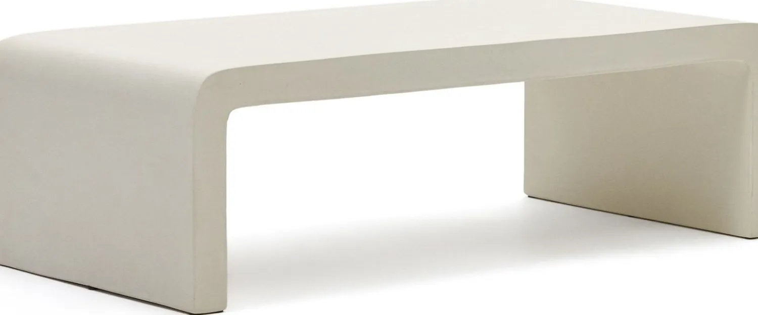 Tuintafels-Kave Home Aiguablava Rechthoekige Salontafel Wit