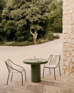 Ronde Eettafels-Kave Home Aiguablava S Tuintafel Groen