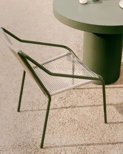 Ronde Eettafels-Kave Home Aiguablava S Tuintafel Groen
