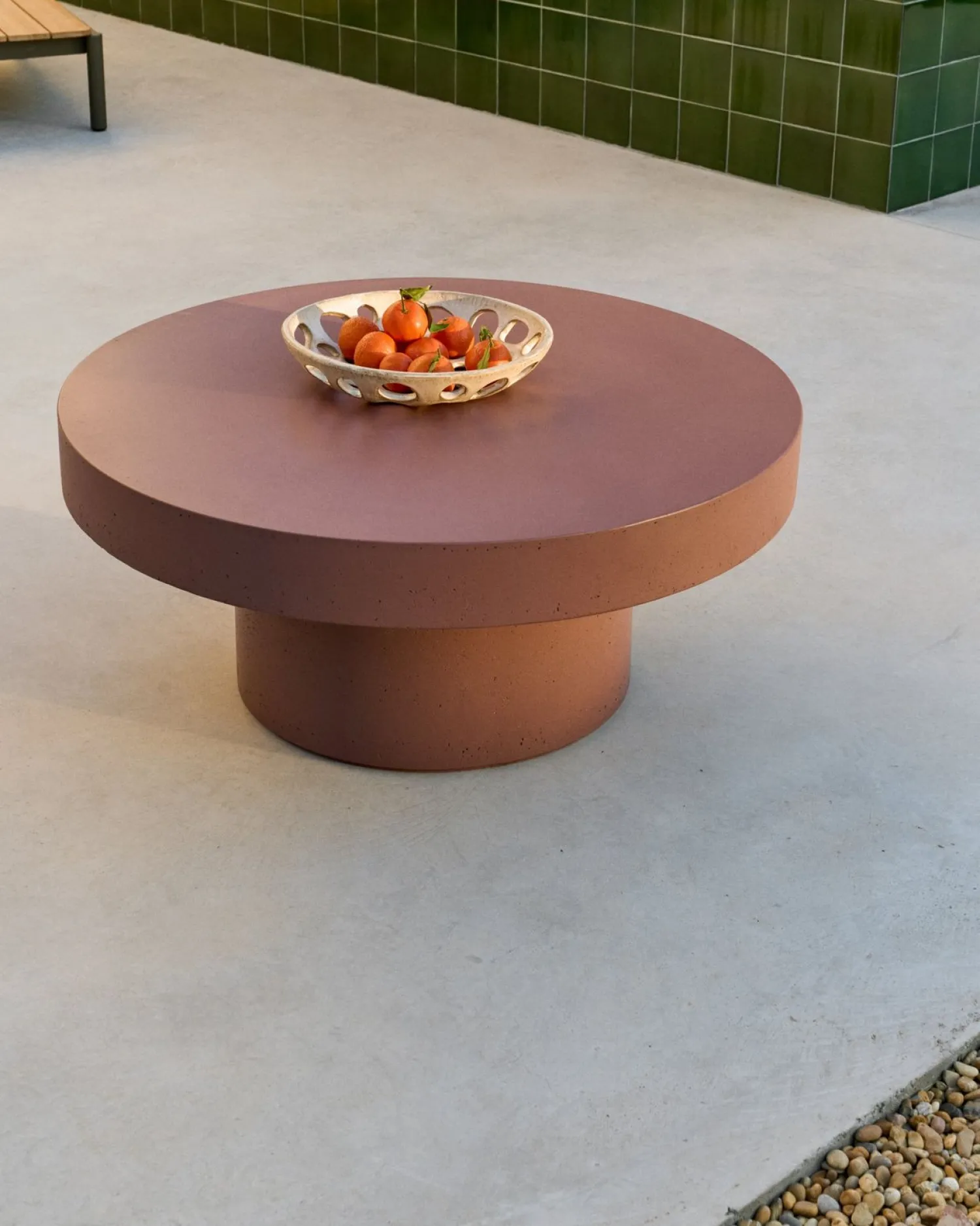 Ronde Salontafels-Kave Home Aiguablava Salontafel Terracotta
