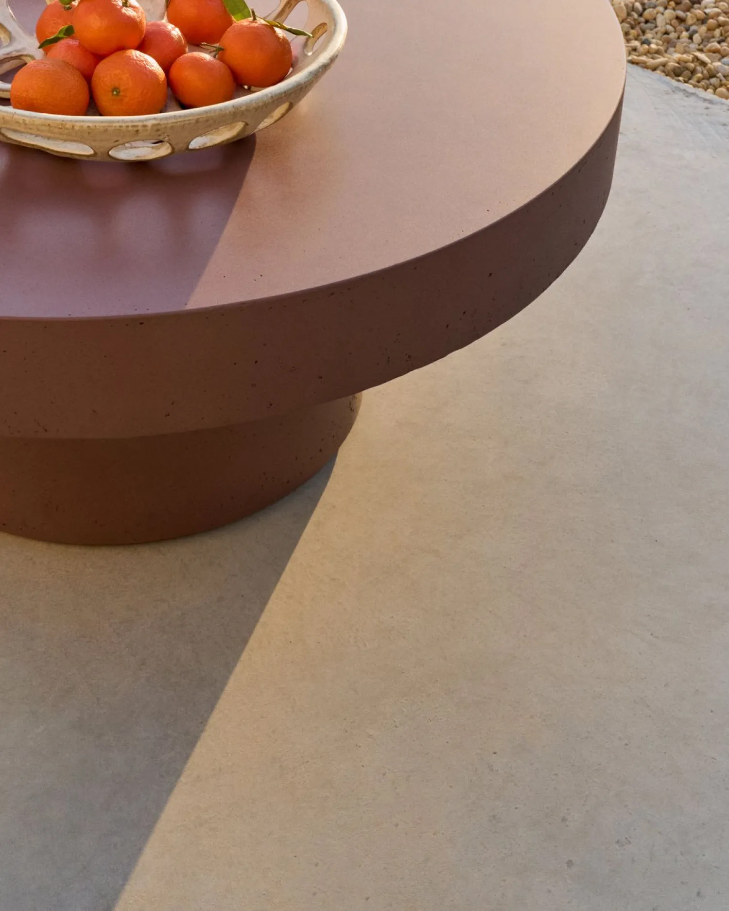Ronde Salontafels-Kave Home Aiguablava Salontafel Terracotta