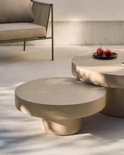 Tuintafels-Kave Home Aiguablava Salontafel Beige
