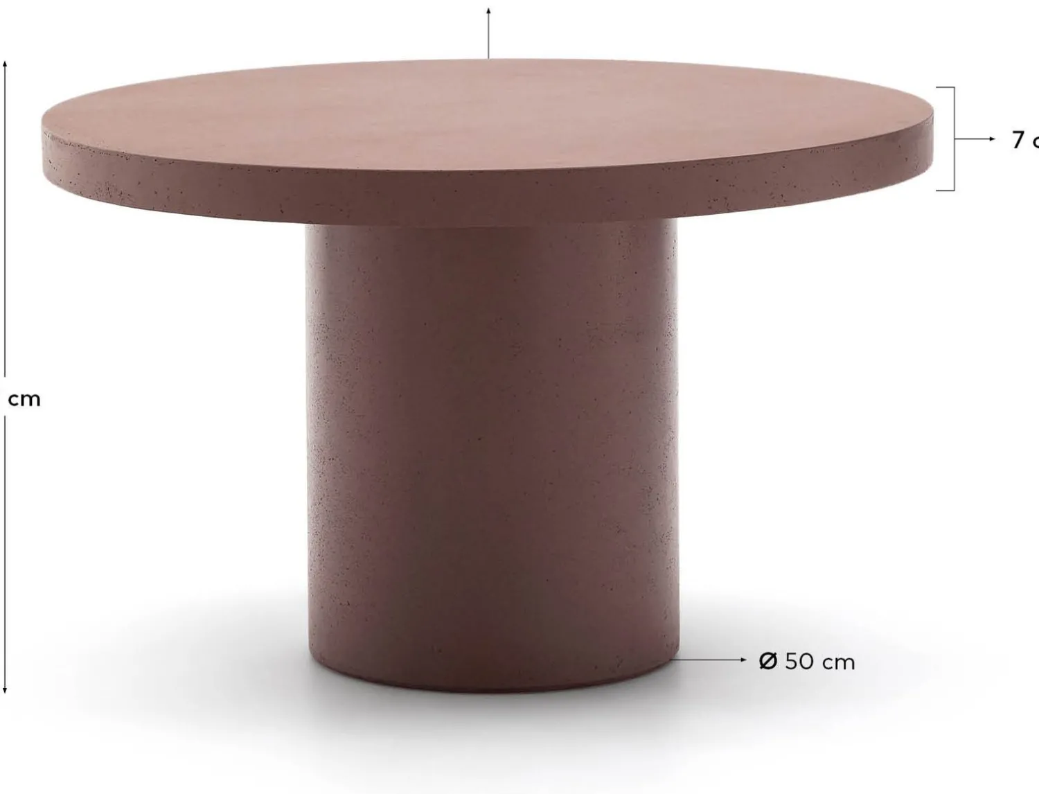 Tuintafels|Ronde Eettafels-Kave Home Aiguablava Tuintafel Terracotta