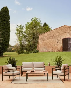 Loungesets-Kave Home Aiguafreda Loungeset Grijs