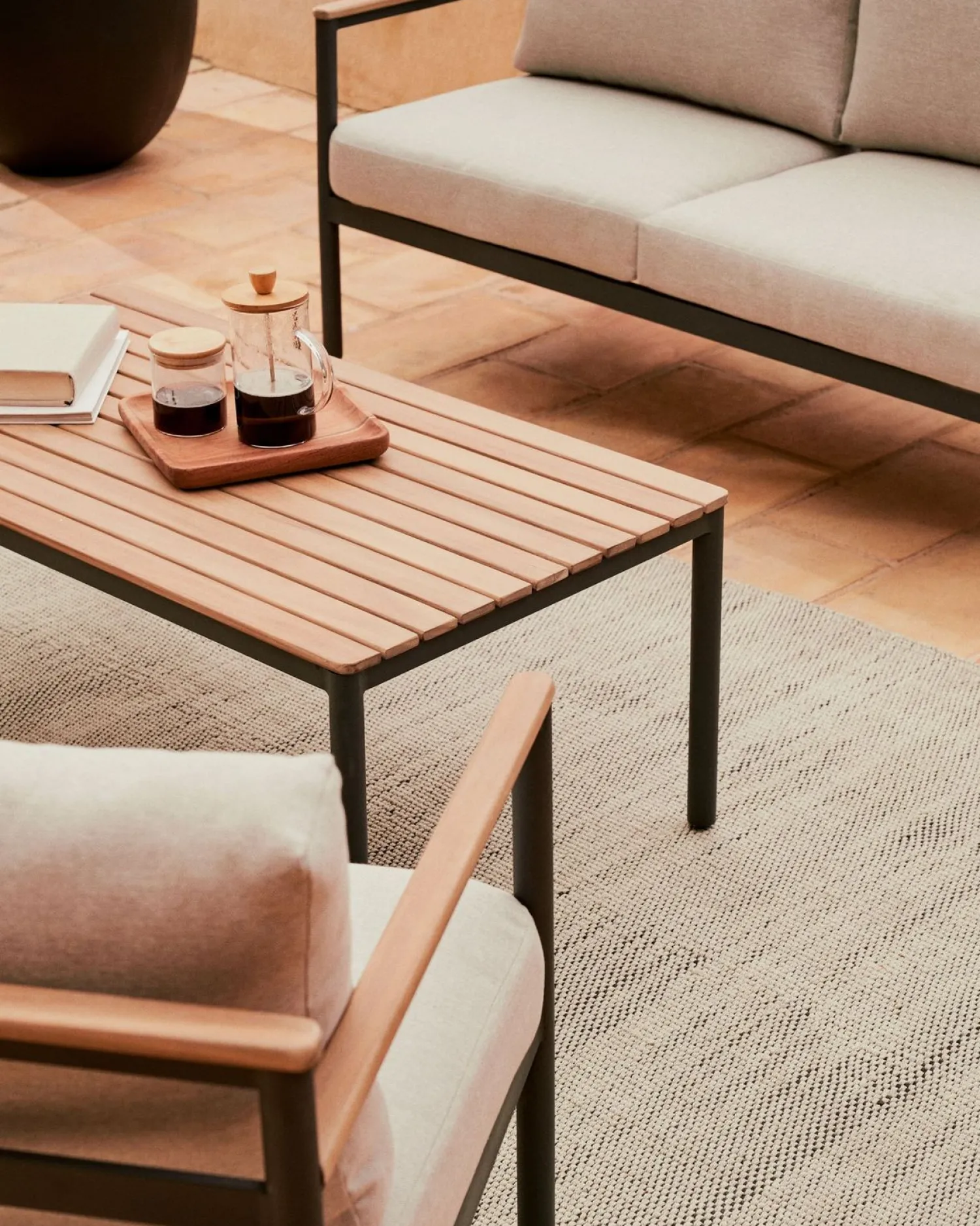 Loungesets-Kave Home Aiguafreda Loungeset Grijs