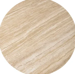 Houten Eettafels|Ronde Eettafels-Eleonora Aikin Eettafel Beige, Creme, Bruin