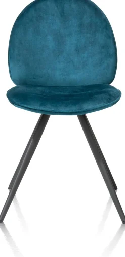 Eetkamerstoelen Zonder Armleuning-XOOON Aiko Karese Eetkamerstoel Teal