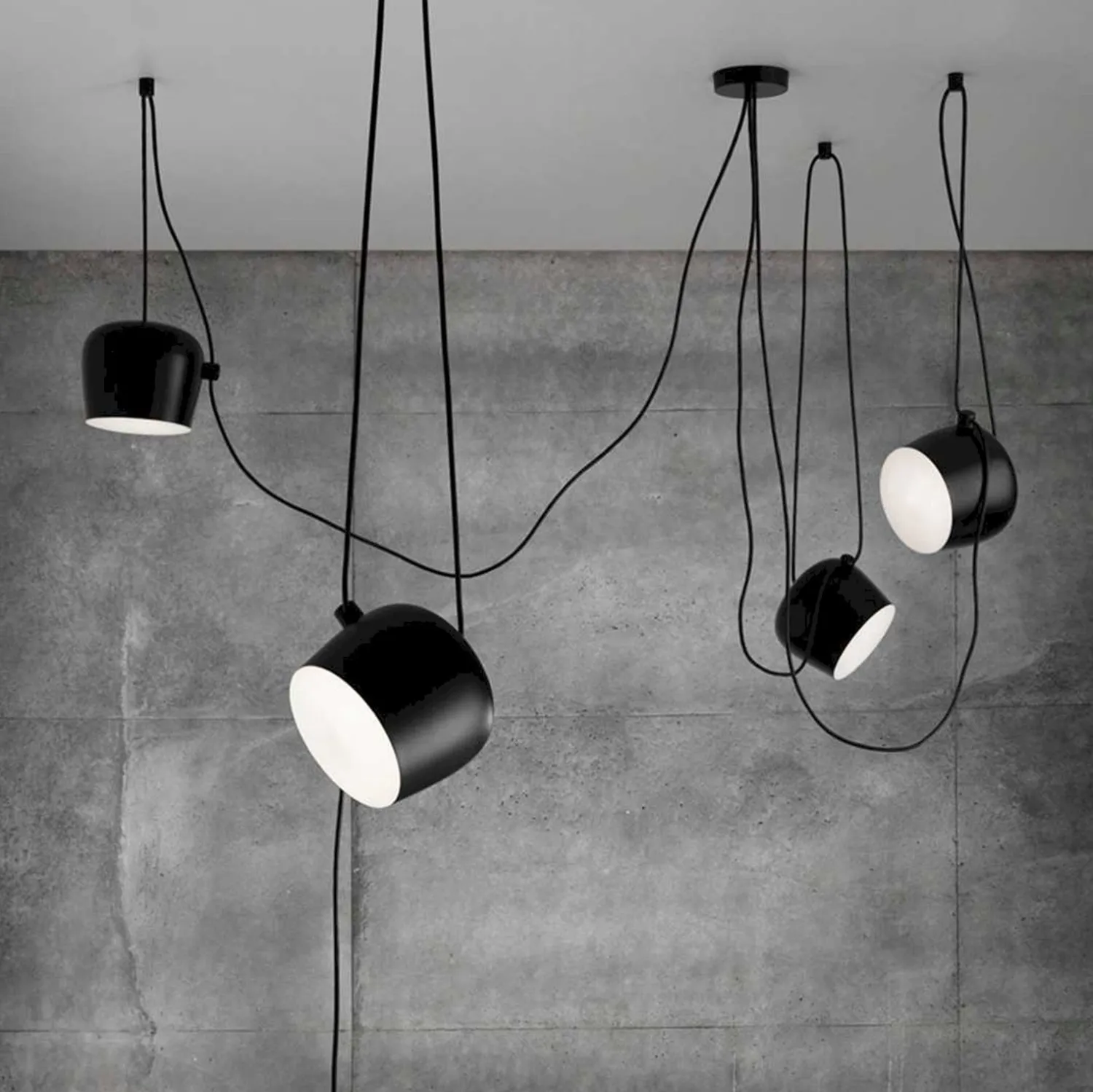 Moderne Hanglampen|Moderne Hanglampen-Flos Aim Hanglamp zwart