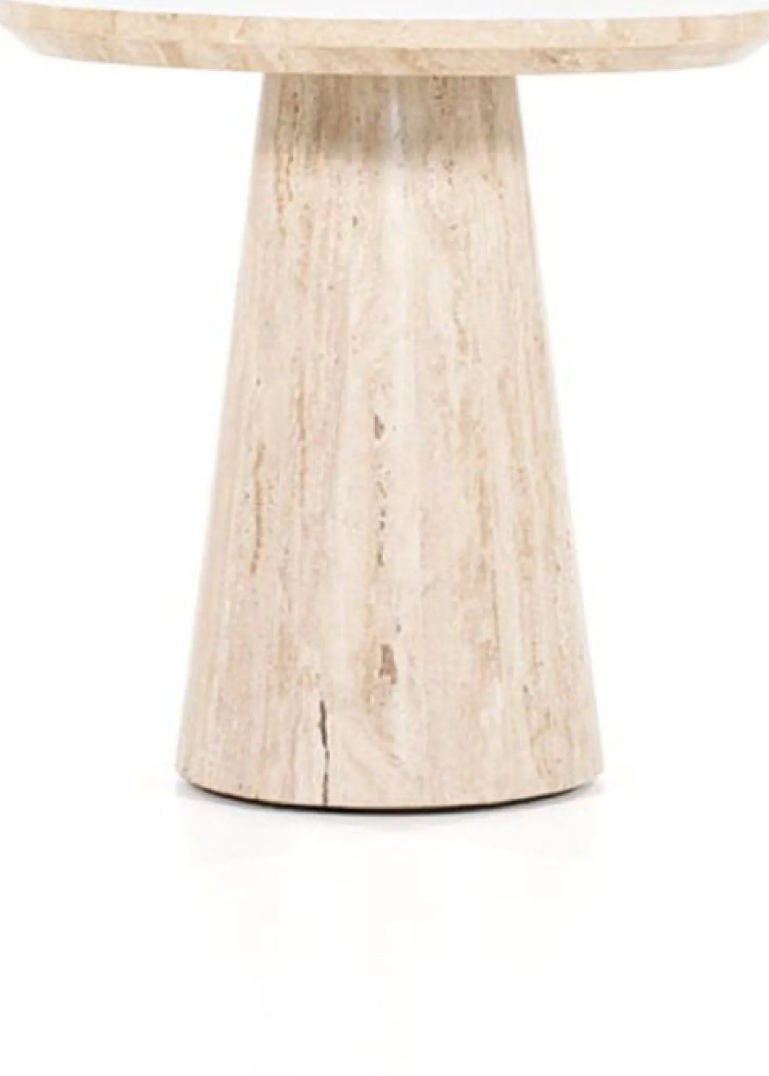 Ronde Bijzettafels-Eleonora Aime Bijzettafel Beige