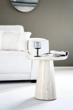 Ronde Bijzettafels-Eleonora Aime Bijzettafel Beige