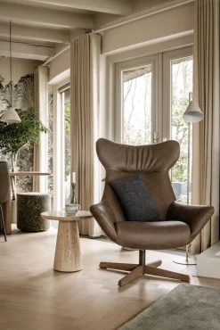 Ronde Bijzettafels-Eleonora Aime Bijzettafel Beige