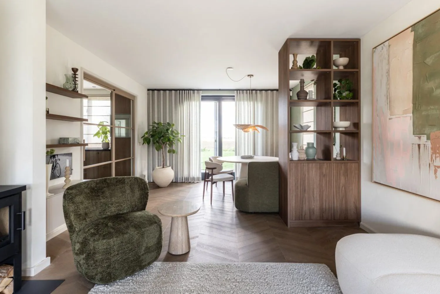Ronde Bijzettafels-Eleonora Aime Bijzettafel Beige
