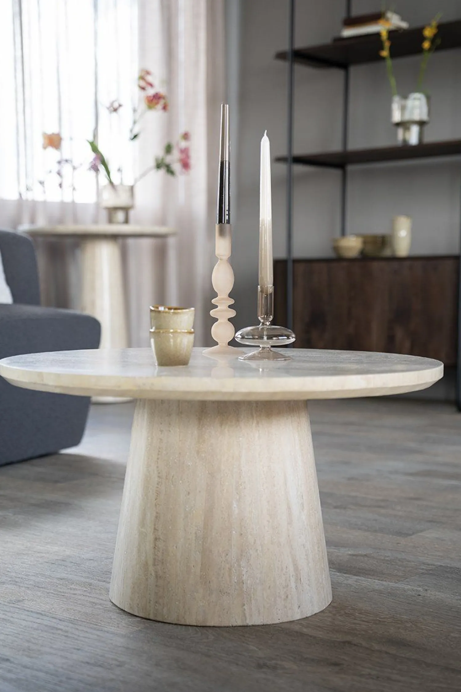 Ronde Salontafels-Eleonora Aime Salontafel Beige