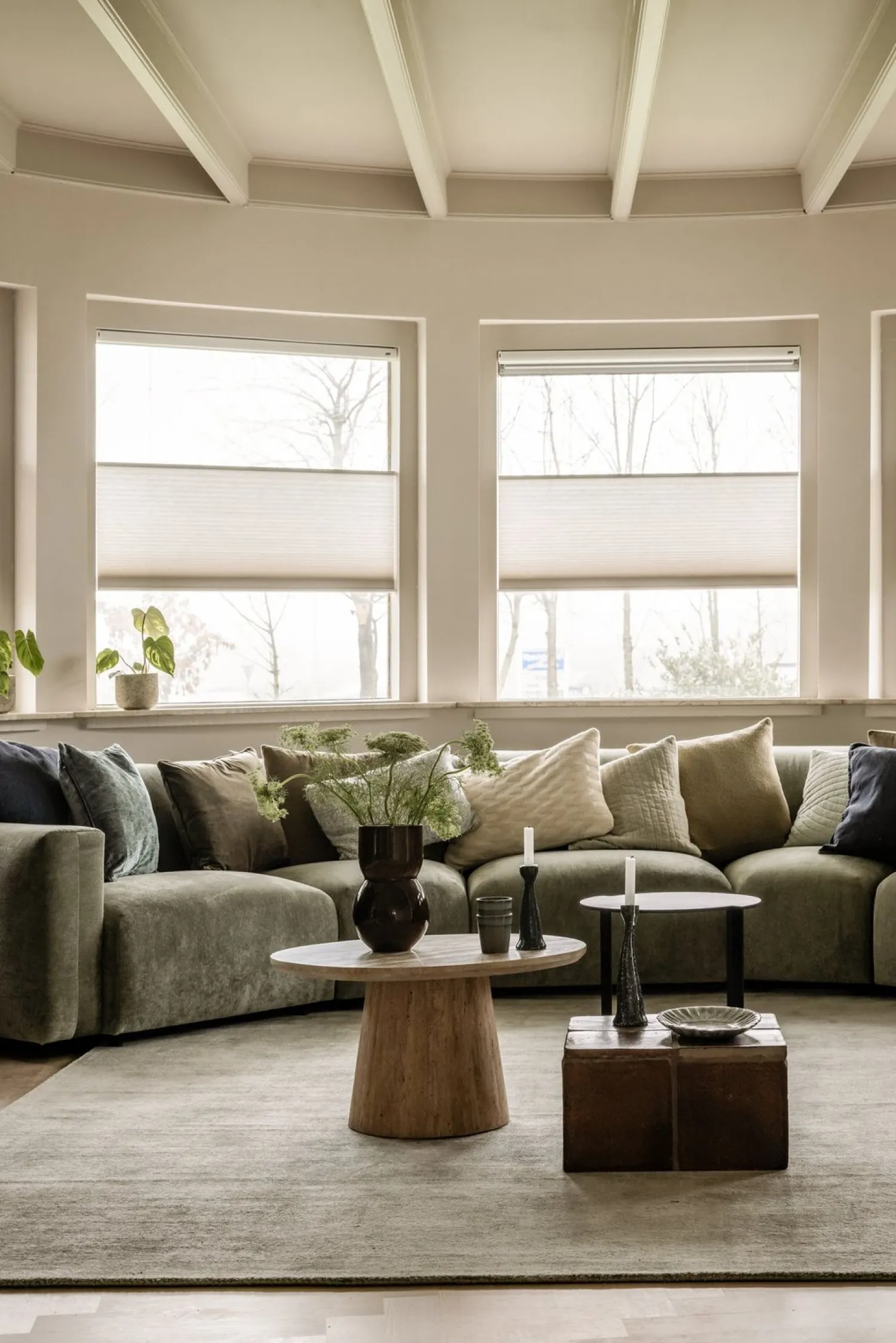 Ronde Salontafels-Eleonora Aime Salontafel Beige
