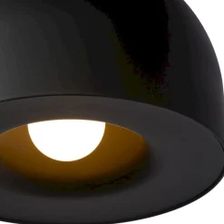 Moderne Hanglampen|Moderne Hanglampen-Lucide Akron Hanglamp Zwart