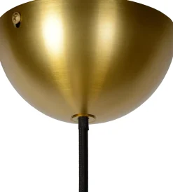 Hanglampen|Hanglampen-Lucide Akron Hanglamp Goud Messing