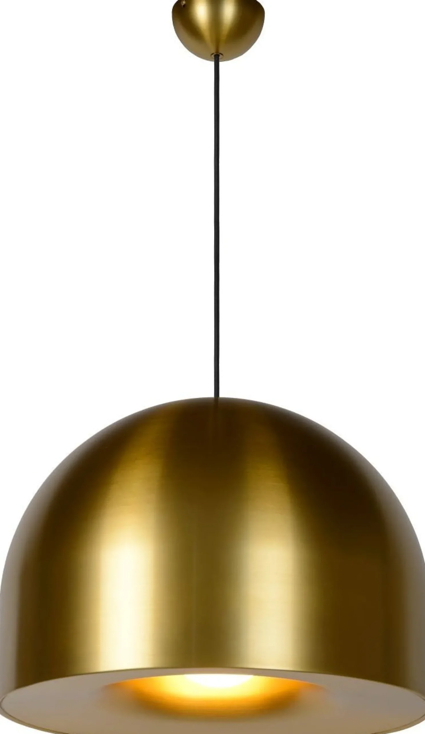 Hanglampen|Hanglampen-Lucide Akron Hanglamp Goud Messing