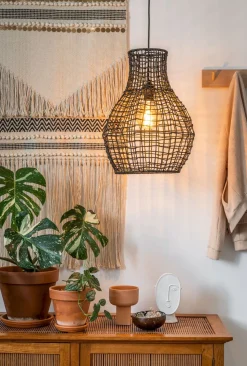 Hanglampen|Hanglampen-Lucide Alban Hanglamp Zwart