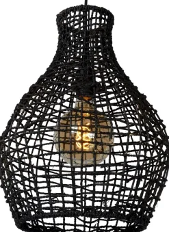 Hanglampen|Hanglampen-Lucide Alban Hanglamp Zwart