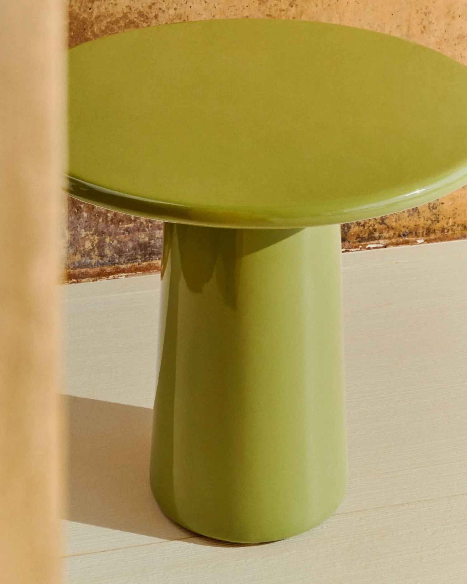 Tuintafels|Ronde Salontafels-Kave Home Albanella Salontafel Groen