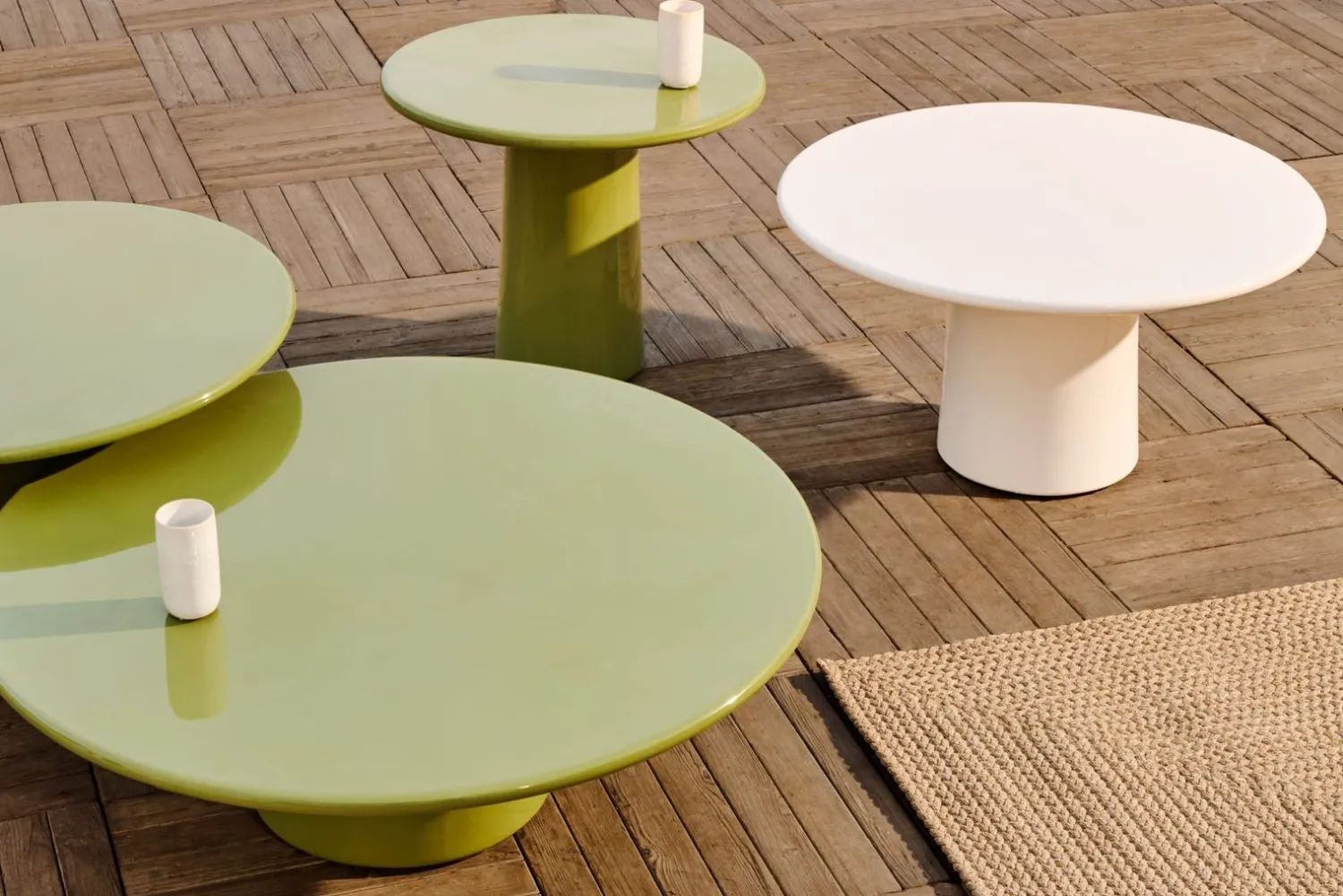 Tuintafels|Ronde Salontafels-Kave Home Albanella Salontafel Groen