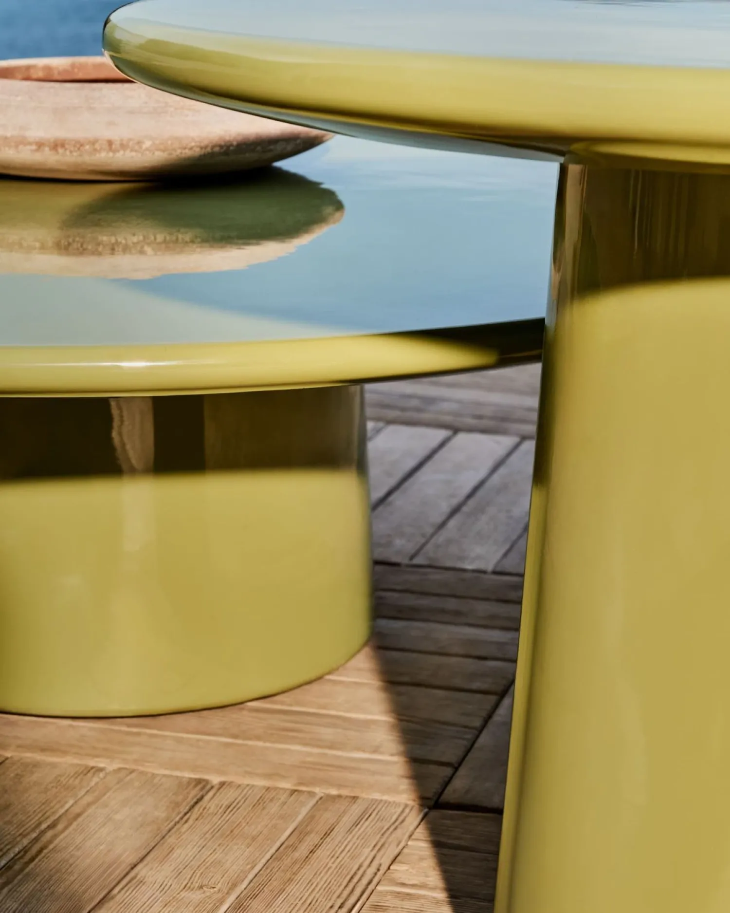 Tuintafels|Ronde Salontafels-Kave Home Albanella Salontafel Groen