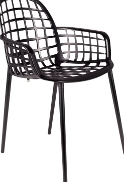 Tuinstoelen|Kuipstoelen-Zuiver Albert Kuip Garden (set van 2) Eetkamerstoel Black