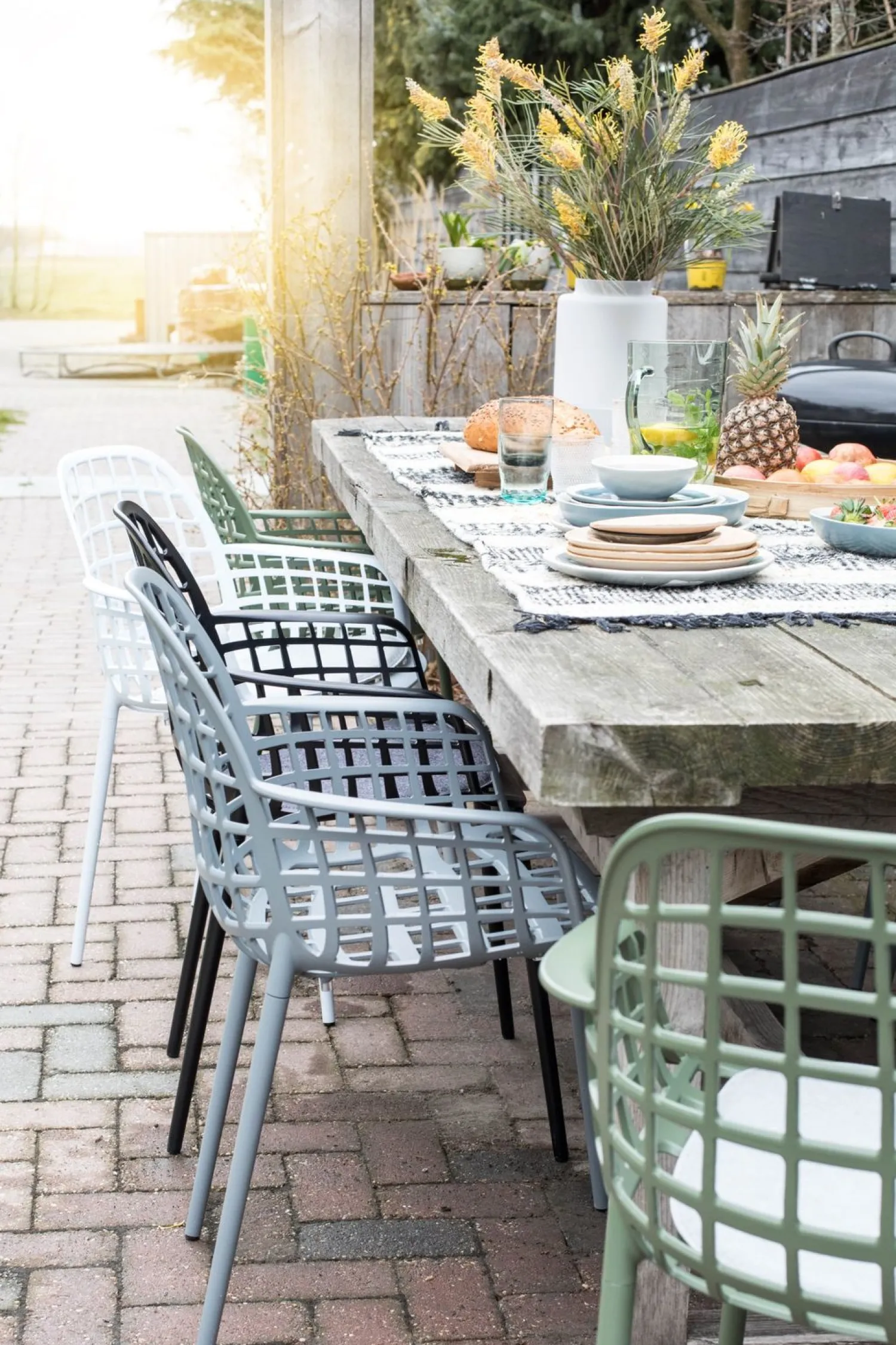 Tuinstoelen|Kuipstoelen-Zuiver Albert Kuip Garden (set van 2) Eetkamerstoel Black