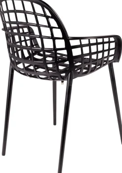 Tuinstoelen|Kuipstoelen-Zuiver Albert Kuip Garden (set van 2) Eetkamerstoel Black