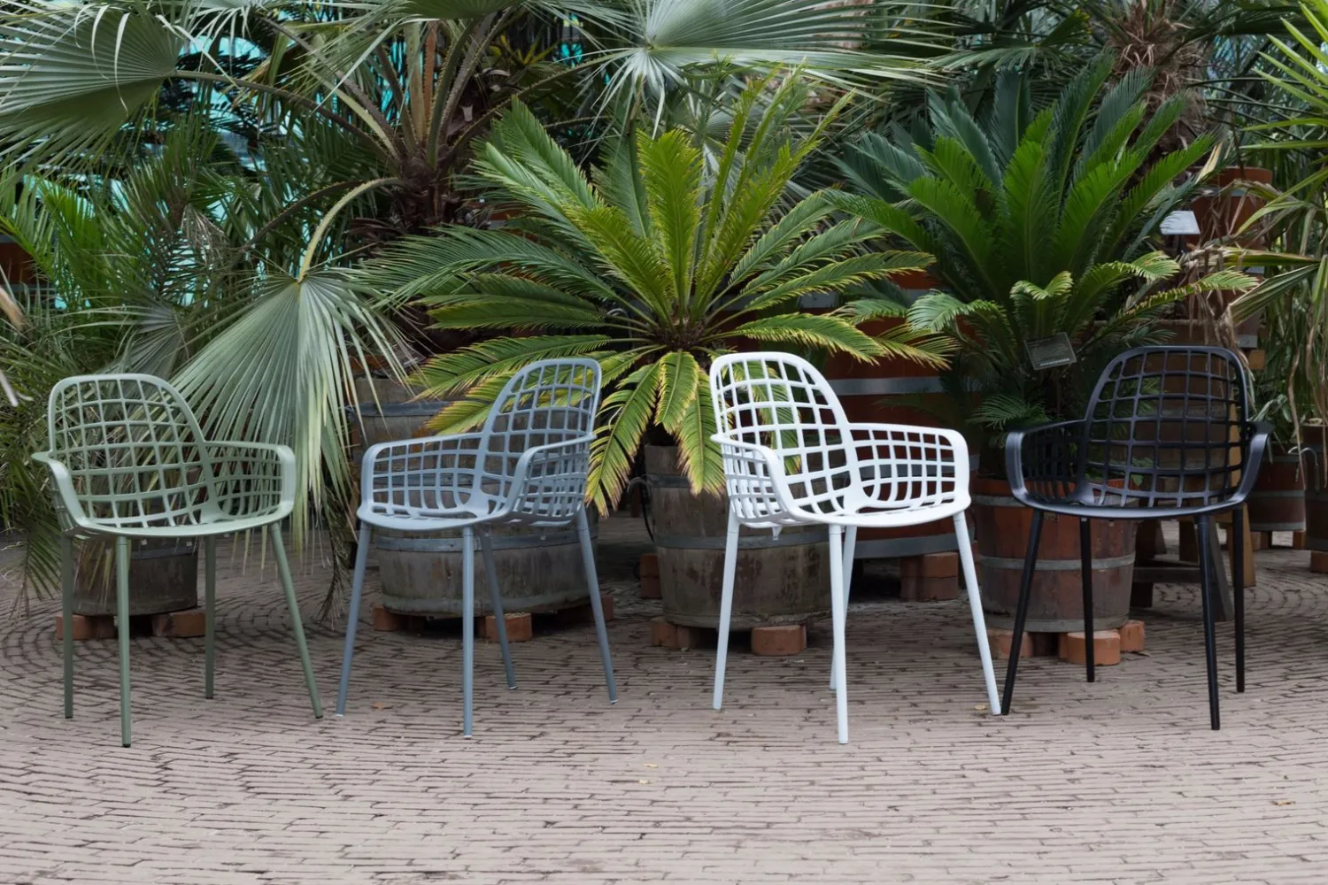 Tuinstoelen|Kuipstoelen-Zuiver Albert Kuip Garden (set van 2) Eetkamerstoel Black