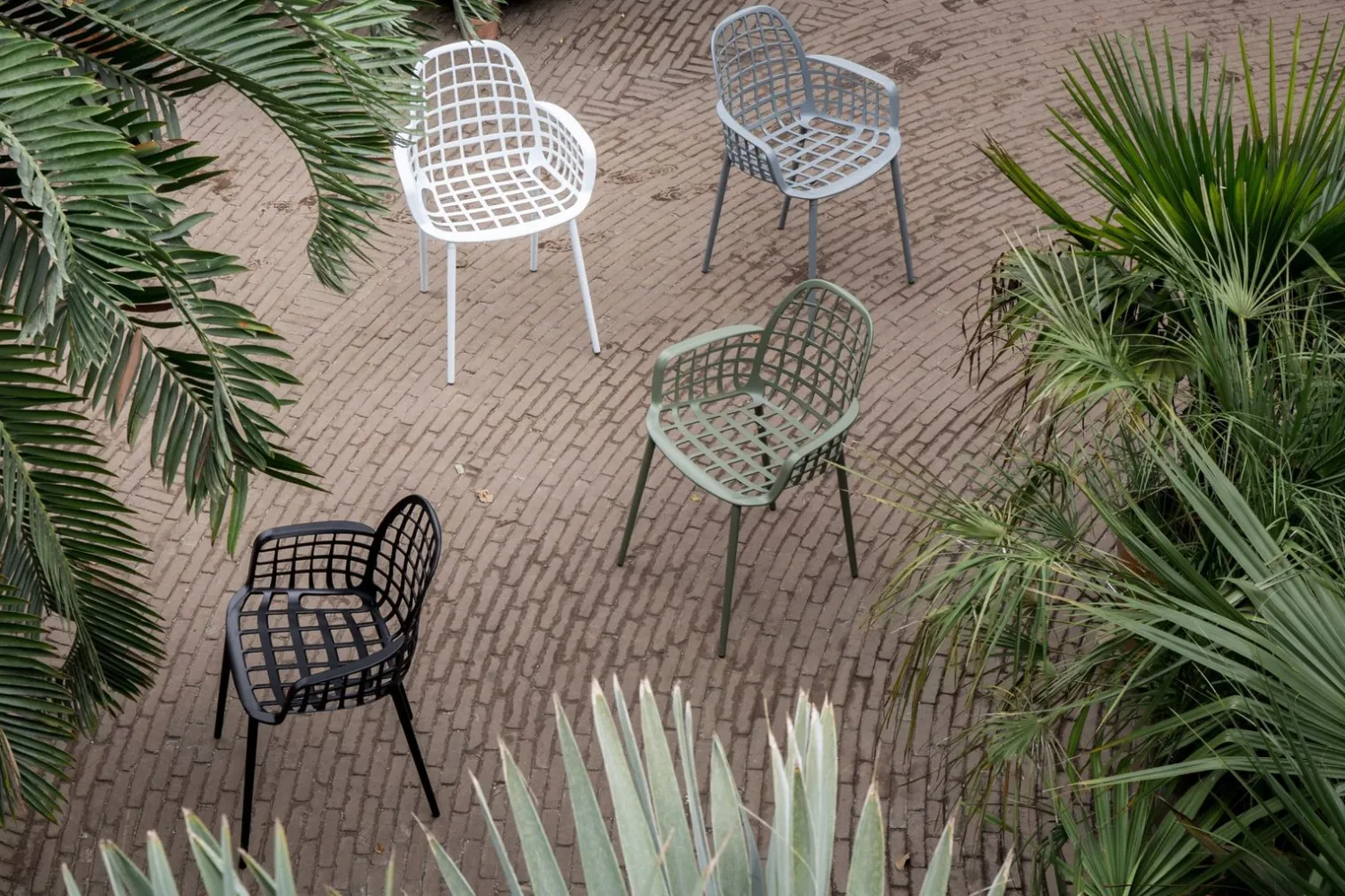 Tuinstoelen|Kuipstoelen-Zuiver Albert Kuip Garden (set van 2) Eetkamerstoel Black