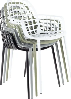 Tuinstoelen|Kuipstoelen-Zuiver Albert Kuip Garden (set van 2) Eetkamerstoel Light Grey