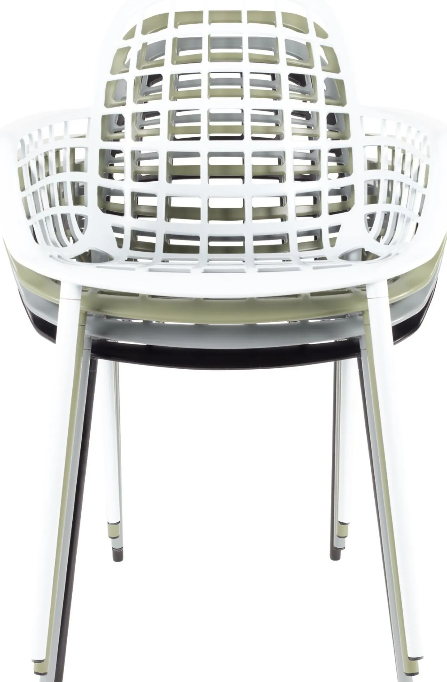 Tuinstoelen|Kuipstoelen-Zuiver Albert Kuip Garden (set van 2) Eetkamerstoel Light Grey