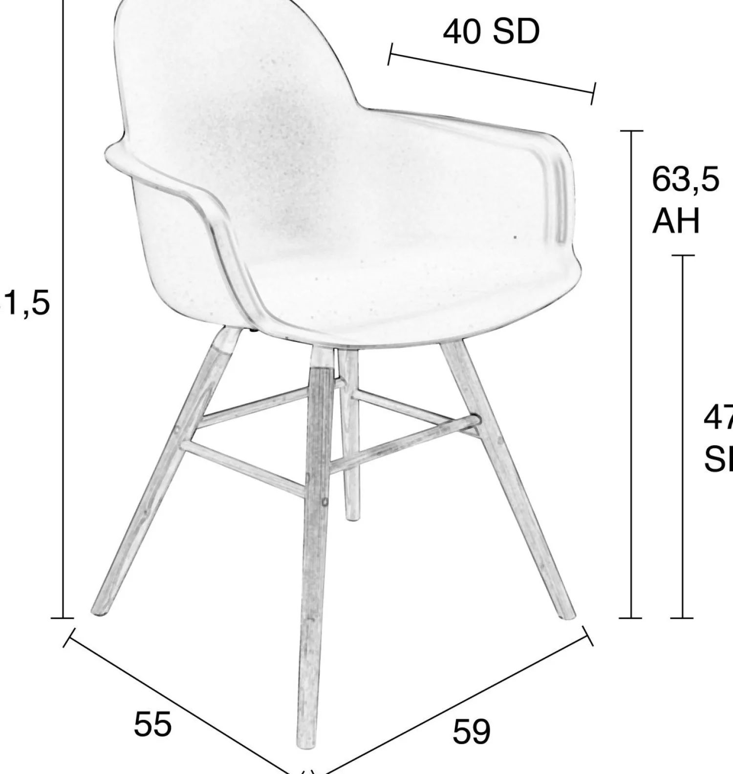 Kuipstoelen|Eetkamerstoelen Met Armleuning-Zuiver Albert Kuip (set van 2) Armstoel Light Grey
