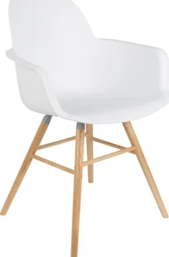 Kuipstoelen|Eetkamerstoelen Met Armleuning-Zuiver Albert Kuip (set van 2) Armstoel White