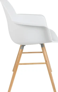 Kuipstoelen|Eetkamerstoelen Met Armleuning-Zuiver Albert Kuip (set van 2) Armstoel White