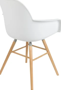 Kuipstoelen|Eetkamerstoelen Met Armleuning-Zuiver Albert Kuip (set van 2) Armstoel White