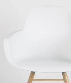 Kuipstoelen|Eetkamerstoelen Met Armleuning-Zuiver Albert Kuip (set van 2) Armstoel White
